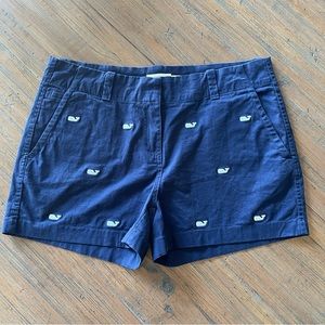 Vineyard Vines size 10 navy blue & whale embroidered shorts